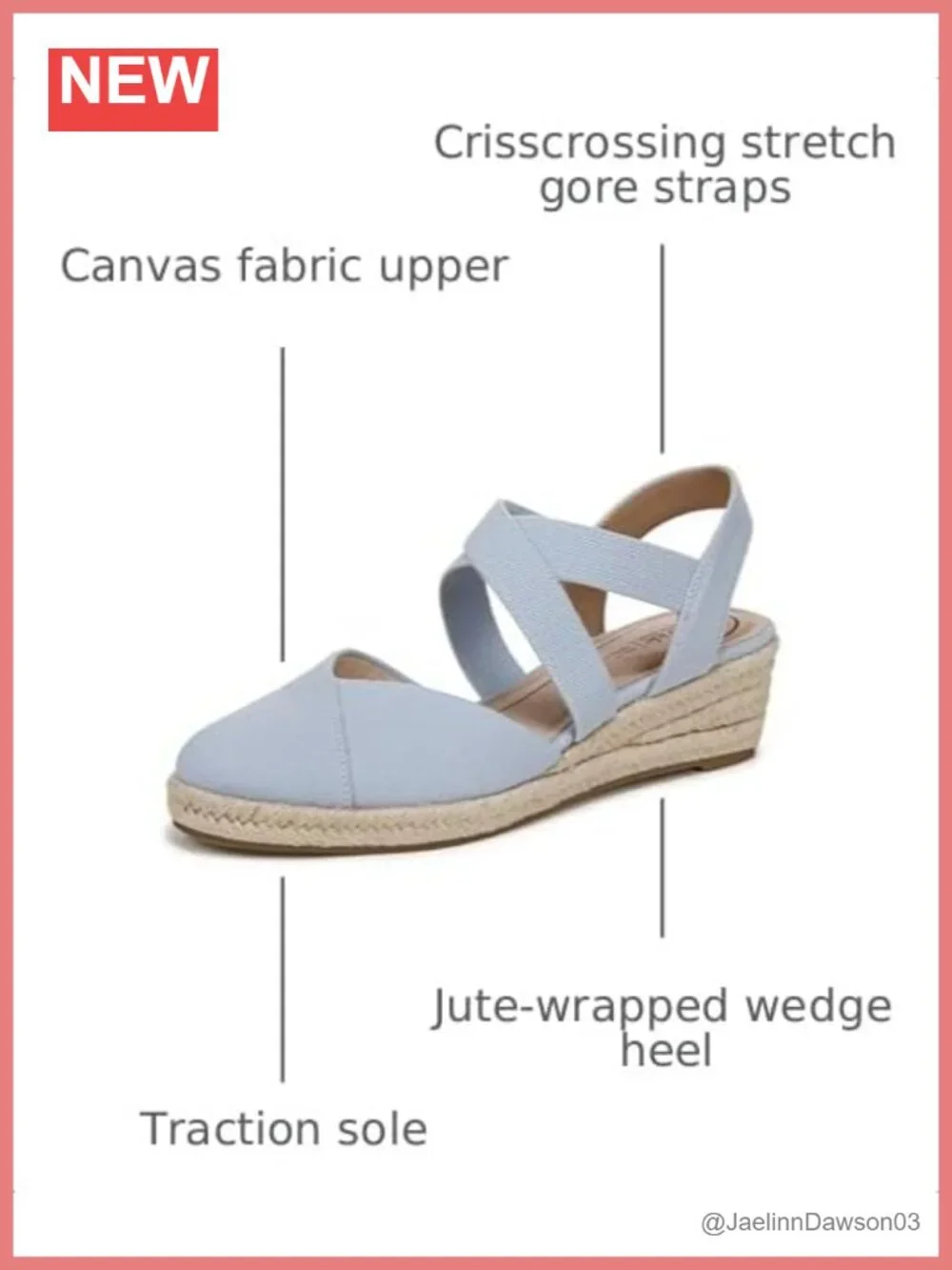 LifeStride Women's Espadrille Wedge Sandals - Soft System Comfort